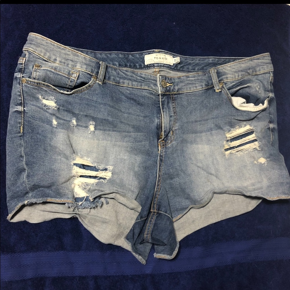 Denim shorts